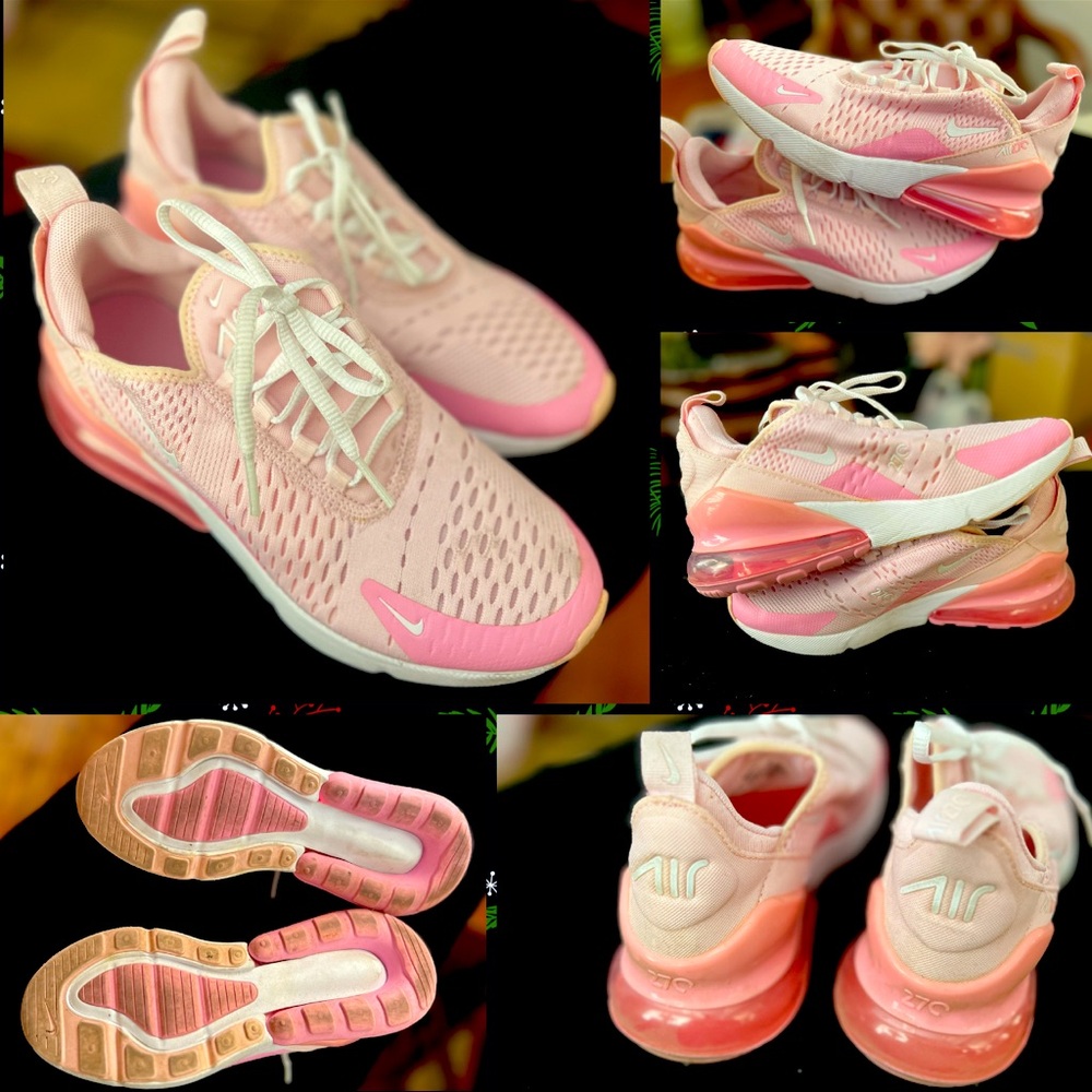 🖤🎄Nike Pink Air Max 270 Size 4.5 Youth🎄🖤